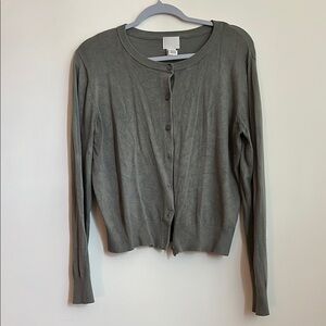 H&M sage green Knit cardigan